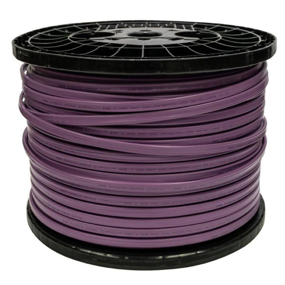 Southwire 1000 Ft. 12/3 Solid Romex SIM Pull CU NM-B W/G Wire Purple ...