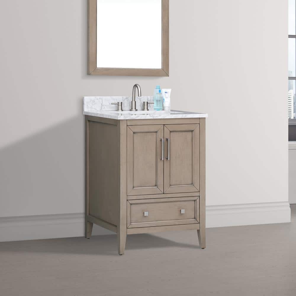 Everette 24'' Gray Oak Single Bathroom Vanity Base