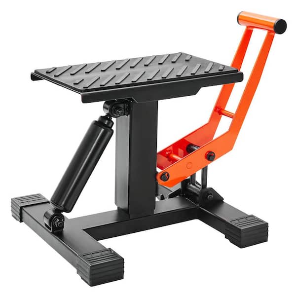 SKYSHALO Dirt Bike Lift Stand Motorcycle Jack Lift Stand 440 lbs. Capacity and Hydraulic Lift Operation for Dirt Pit Bike Repair