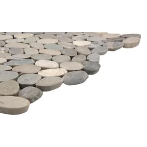 Opus Car Fair 12 in. x 12 in. Pebble Honed Pebbles Floor and Wall Tile (10.66 Sq. Ft./Case, 11-Pieces)