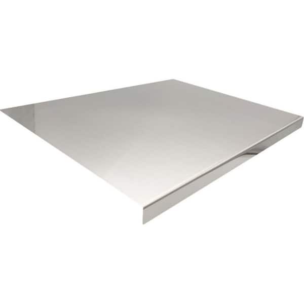 16 in. x 12 in. Rectangular Stainless Steel Cooked Meat Baking Tray, Double-Sided Cutting Board, Rolling Plate Titanium