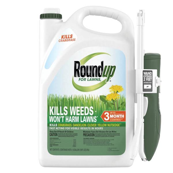 Roundup 1 Gal. For Lawns, ReadyToUse with Extend Wand, Tough Weed