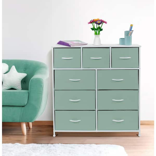 Sorbus Kids Dresser with 12 Drawers - Chest Organizer Unit with Steel