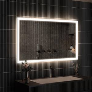 48 in. W x 30 in. H Rectangular Frameless LED Light with 3-Color and Anti-Fog Wall Mounted Bathroom Vanity Mirror