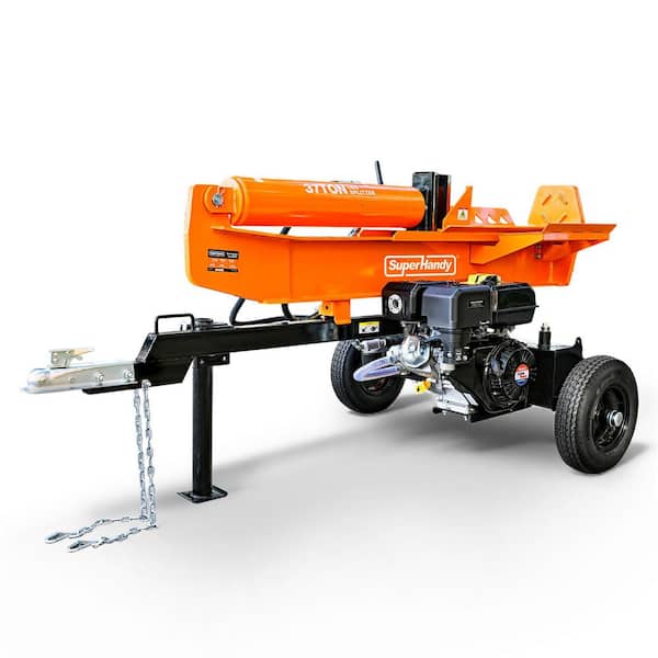 37 ton 389 cc Gas Powered Full Beam Log Splitter w/Vertical/Horizontal Operation and Auto Return Valve