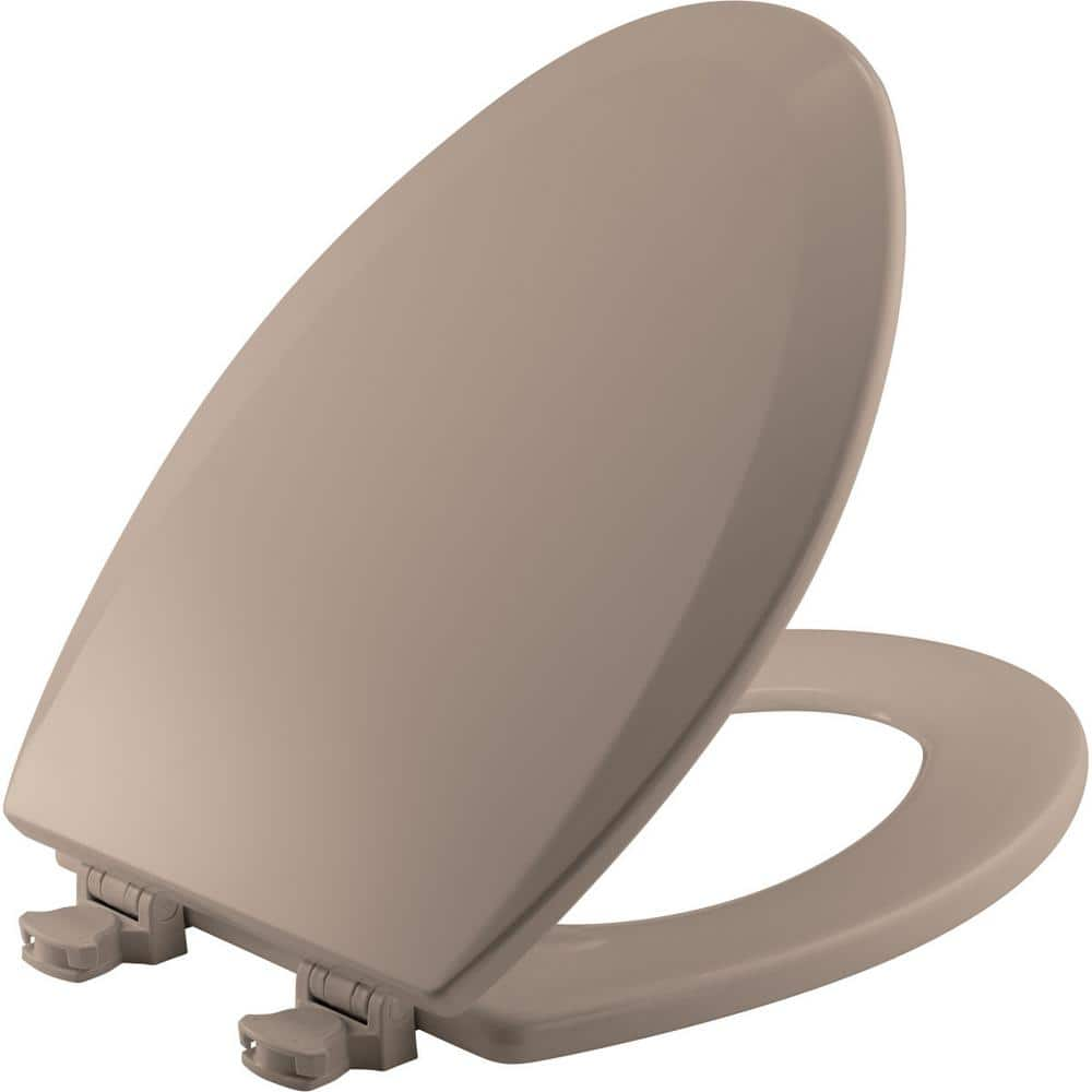 Bemis 1500EC068 Elongated Closed Front Toilet Seat with Cover Fawn Beige