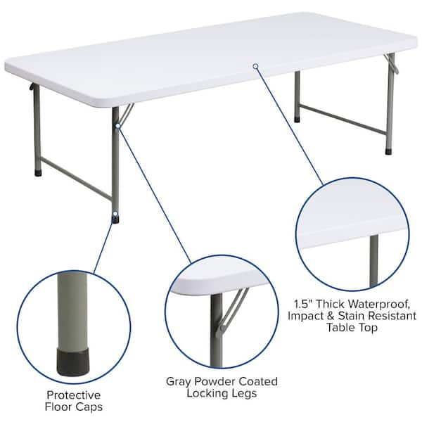 Kids white cheap folding table