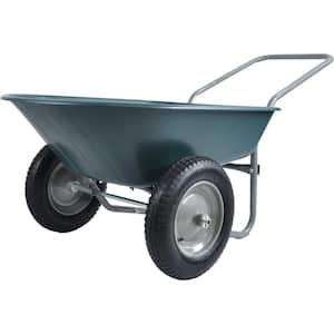 wheel barrow Two wheeled trolley for green garden 15 inch pneumatic wheel