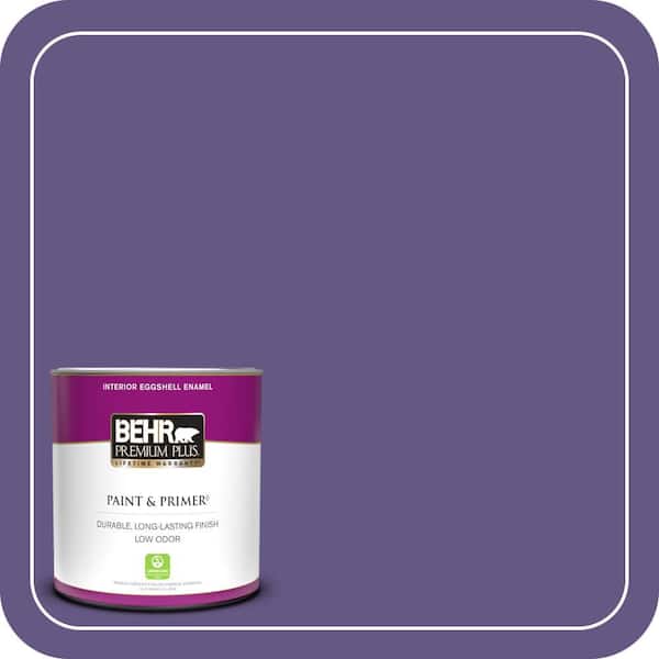 BEHR PREMIUM PLUS 1 qt. #640B-7 Berry Jam Eggshell Enamel Low Odor Interior Paint & Primer