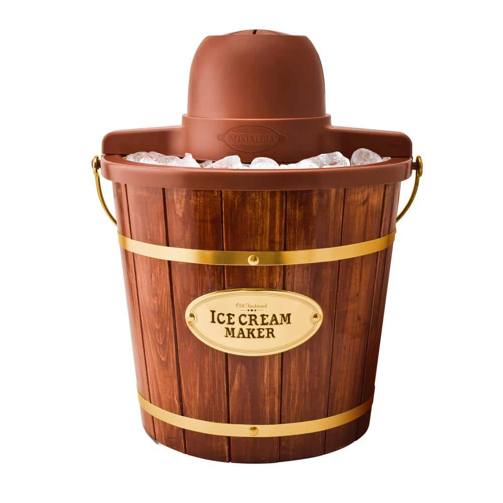 West Bend IC16909 Wooden Bucket Ice Cream Maker 4 Quart 