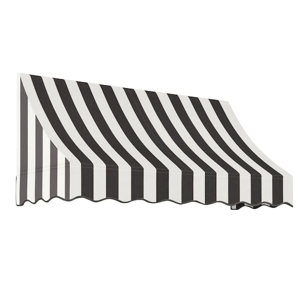 10.38 ft. Wide Nantucket Window/Entry Fixed Awning (31 in. H x 24 in. D) Black/White