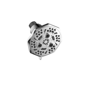 Fairpark 5-Spray Patterns with 4.7 in. Tub Wall Mount Single Fixed Shower Head in Polished Chrome