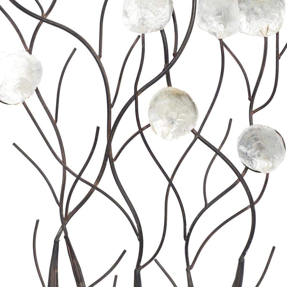Nautical Metal Capiz Three-Dimensional Wall Sculpture