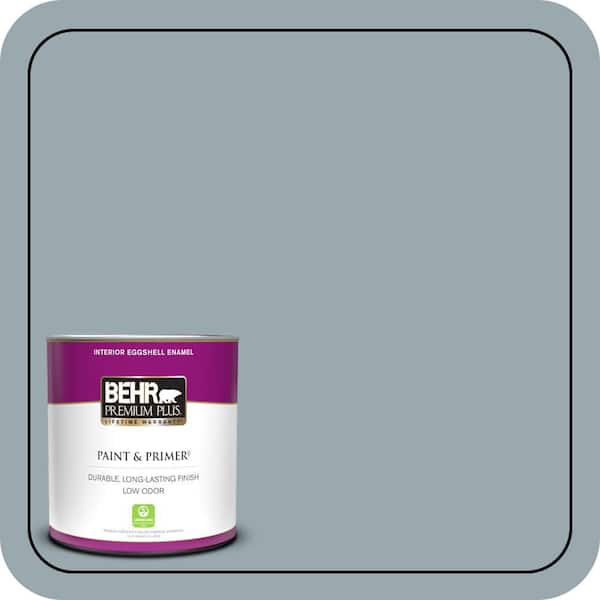 BEHR PREMIUM PLUS 1 qt. #N470-4 NorWester Eggshell Enamel Low Odor Interior Paint & Primer