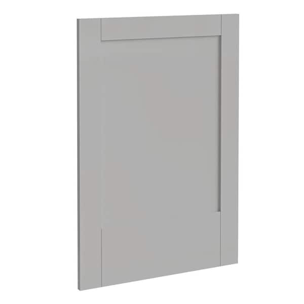 Home Decorators Collection Washington Veiled Gray Plywood Shaker Stock Assembled 0.75 in. x34.5 in. x24 in. Base Cabinet Decorative End Panel