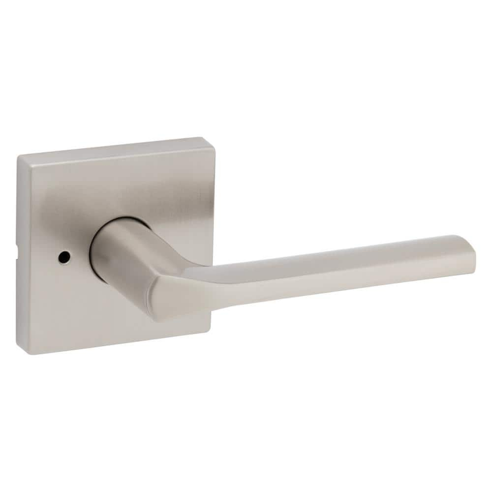 Kwikset Series Delta Satin Chrome Universal Interior Bed/Bath Privacy Door  Handle