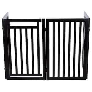 4 Part Convertible Wooden Dog Gate