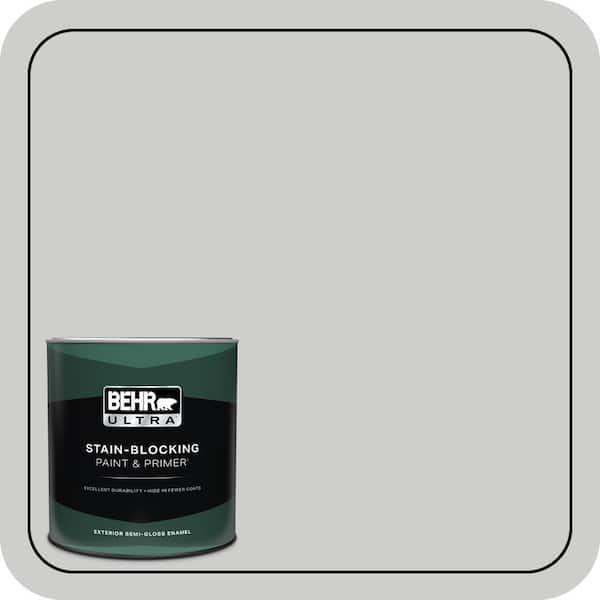 BEHR ULTRA 1 qt. #PPL-64 Pewter Vase Semi-Gloss Enamel Exterior Paint & Primer