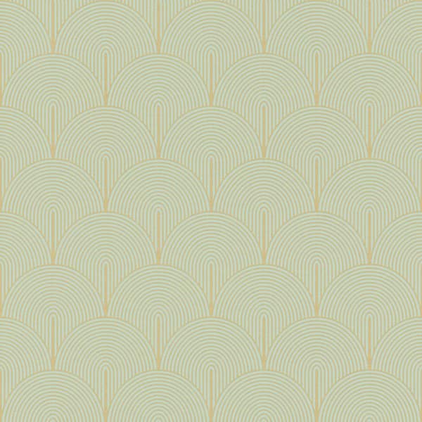 Advantage Oxxon Gold Deco Arches Metallic Vinyl Non-Pasted Metallic Wallpaper