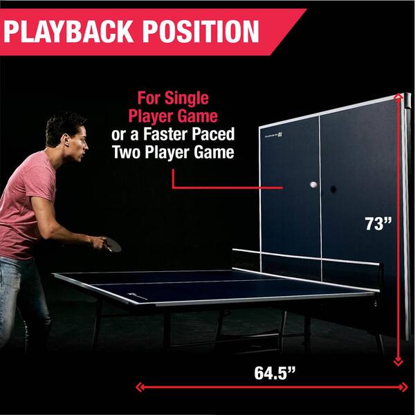 Ping Pong Fury Regulation Size Tennis Table w/ 4 Rackets and 6