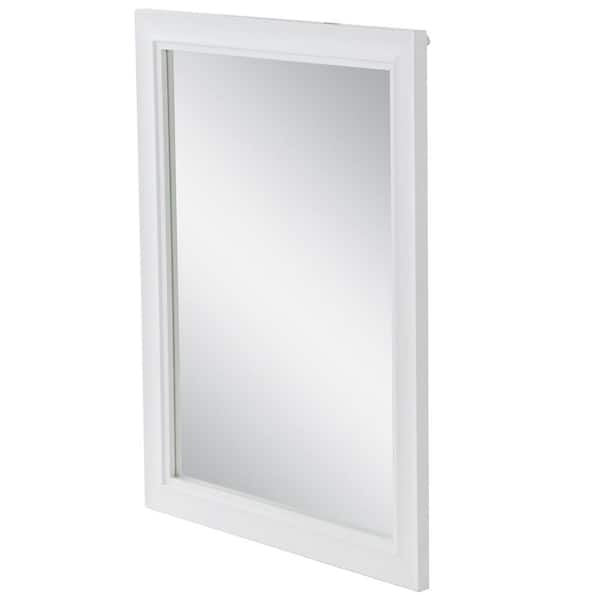 Gardner Glass Products 48-in W x 36-in H White Mdf Transitional Mirror Frame  Kit (Hardware Included in the Mirror Frame Kits department at