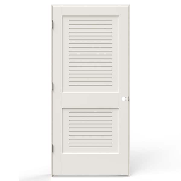 JELD-WEN 36 in. x 80 in. 2 Panel Right-Handed Primed MDF Wood