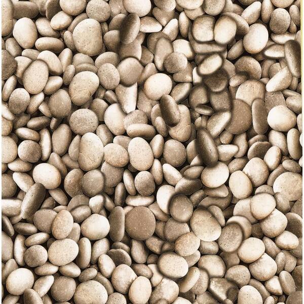 Brewster Sante Taupe Pebbles Vinyl Peelable Roll Wallpaper (Covers 56 sq. ft.)