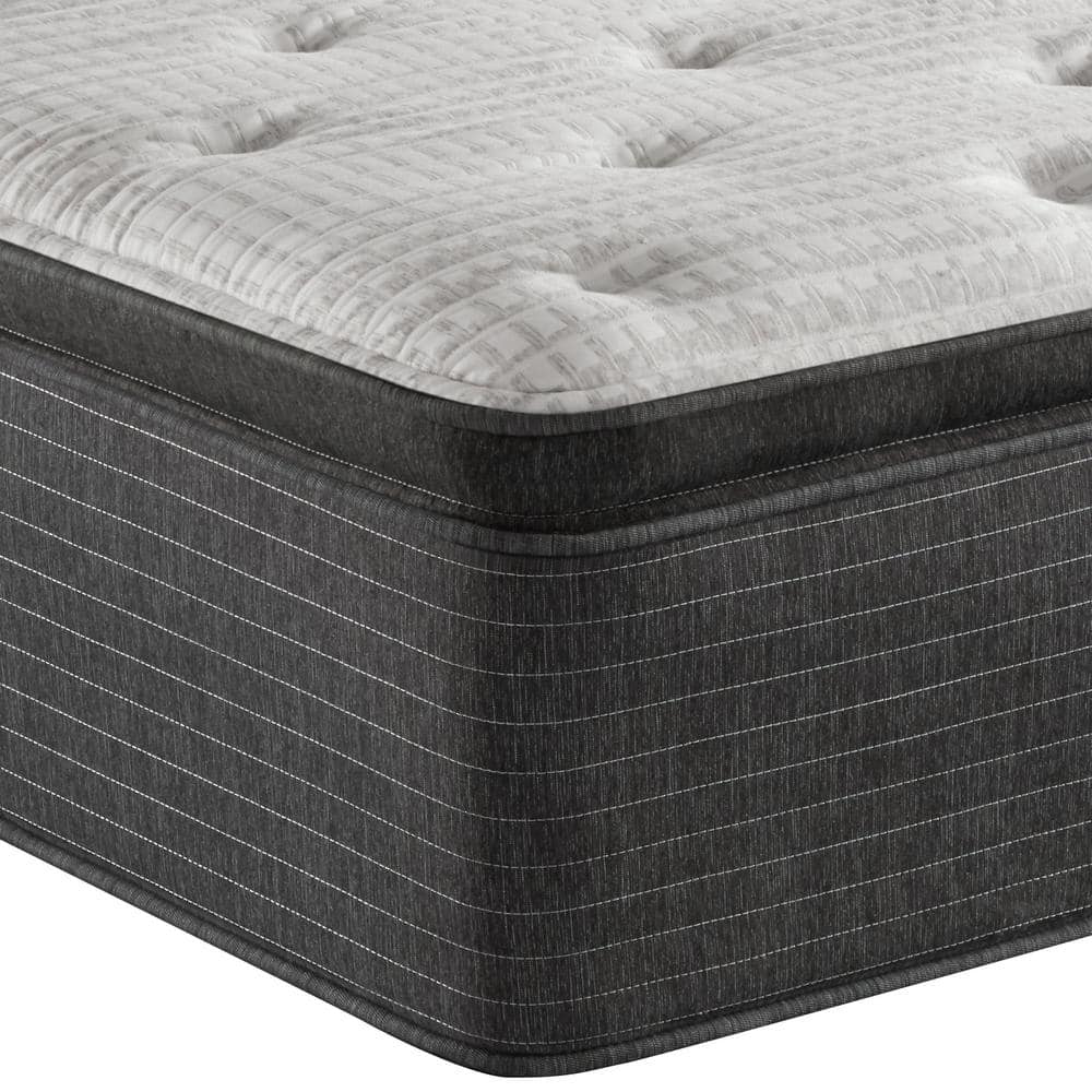 Contemporary Gray and White Gel Memory Foam California King Mattress