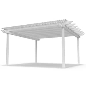 Traditional 16 ft. x 16 ft. Freestanding Pergola with 5 in. Square Posts