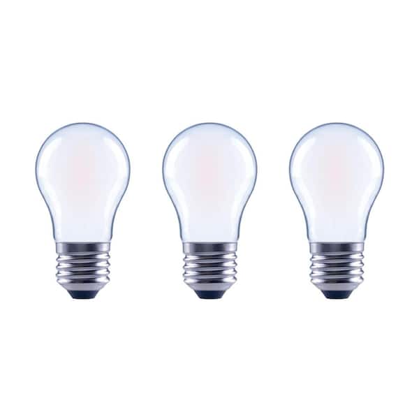 EcoSmart 40-Watt Equivalent A15 Dimmable ENERGY STAR Frosted Glass Filament Vintage Edison LED Light Bulb in Daylight (3-Pack)