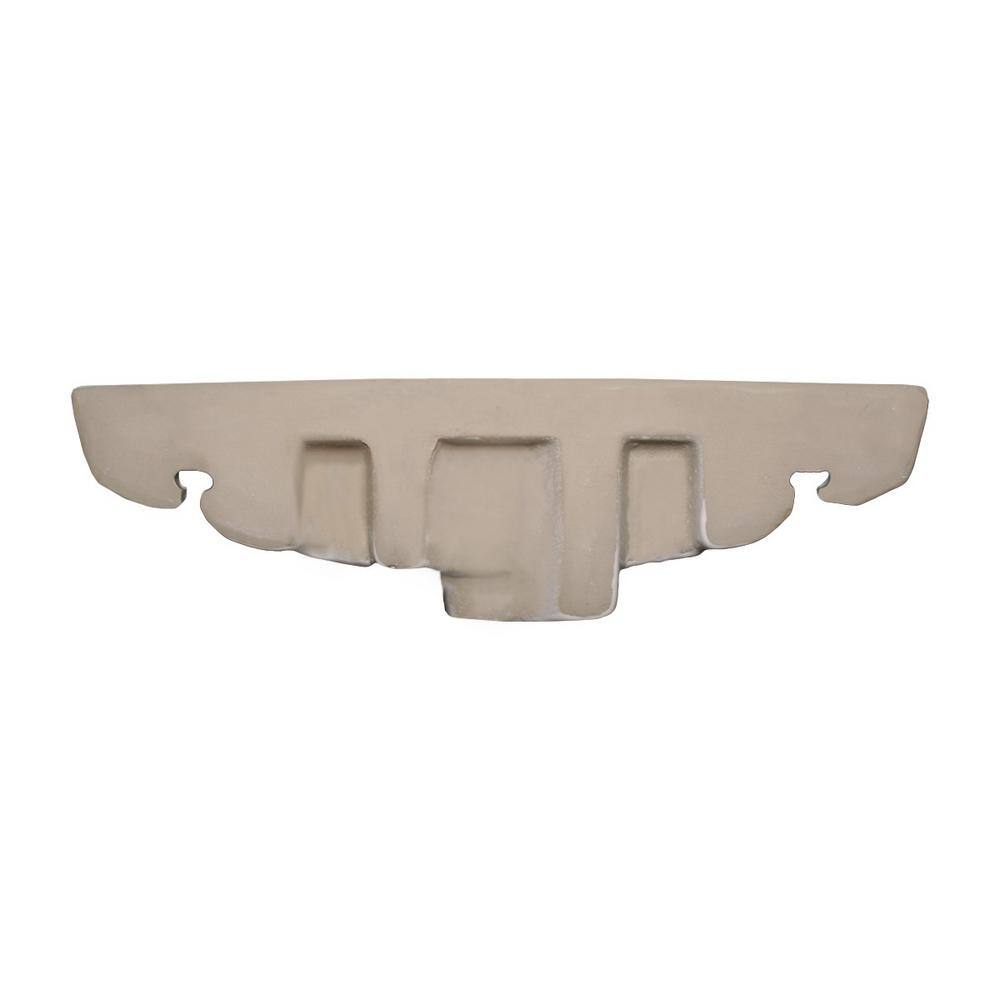 Edgewood White Ceramic Wall-Mount Vessel Sink with Chrome Faucet