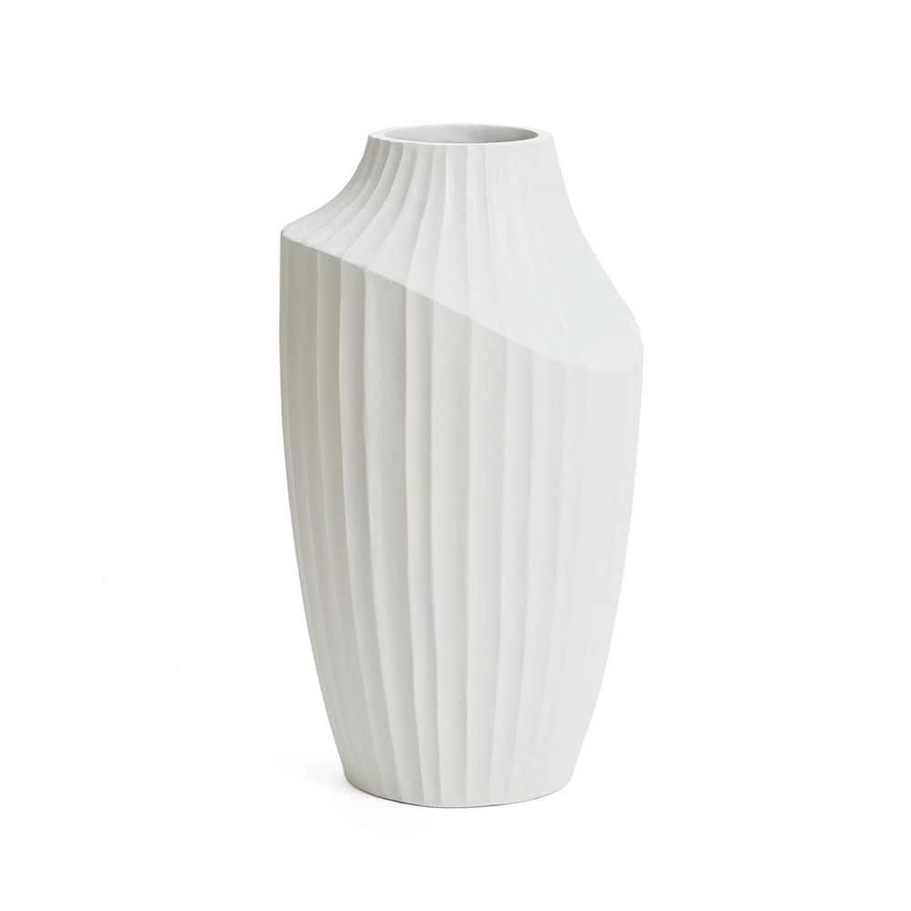 20.28 in. Tall White MgO Composite Modern Abstract Sculpture Amphora Vase price history on PriceWatchPro