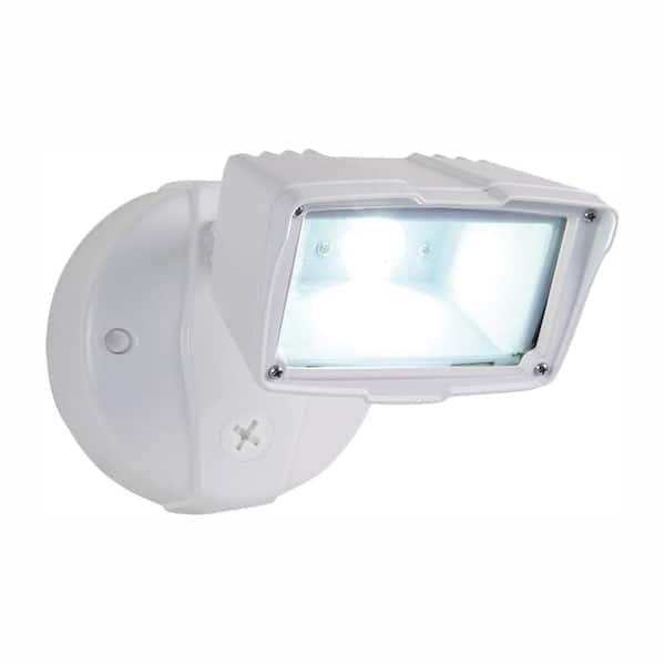 Halo White Outdoor Integrated Led Small, Led Outdoor Flood Lights Home Depot