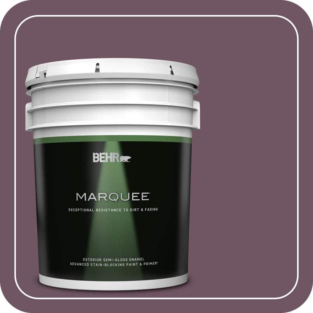 5 gal. #S110-7 Exotic Eggplant Semi-Gloss Enamel Exterior Paint & Primer price history on PriceWatchPro