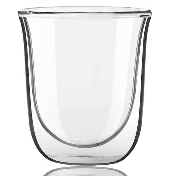 JoyJolt Javaah 2 oz. Clear Double Wall Espresso Glasses (Set of 4)
