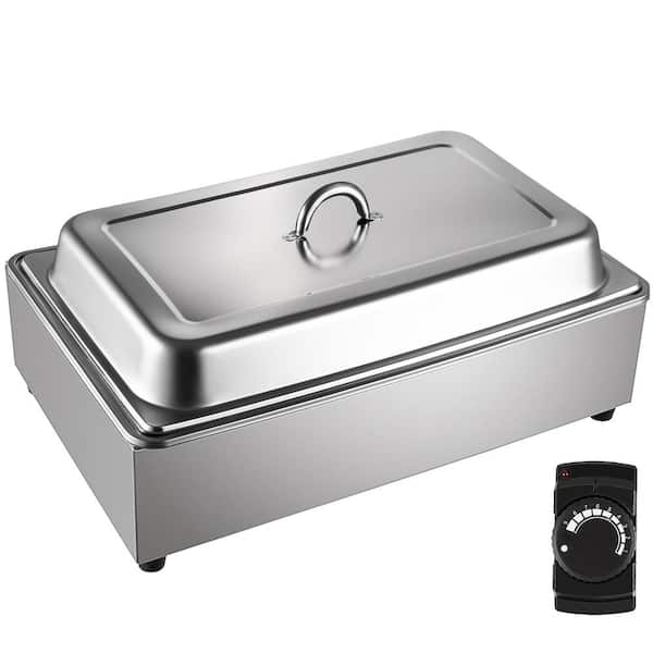 SVOPES 1 Pot Commercial Food Warmer, 9.5 qt. Electric Soup Warmer, Stainless Steel Bain Marie Buffet, Fits 21 x 13.2 Pan, 400 W