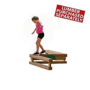 The KT 50085 Ninja Bounding Block Obstacle offers a dynamic platform for precision jumps, leaps, and explosive take-offs