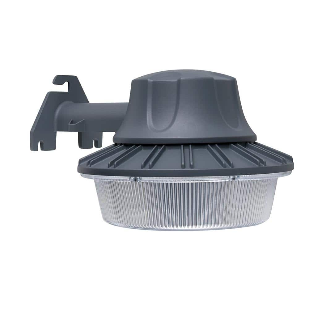 350-Watt Equivalent Gray Integrated LED Outdoor Area Light Wall/Pole Mounta