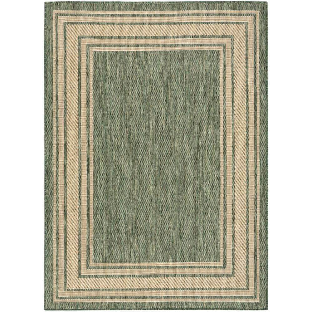 Horizon Green 4 ft. x 6 ft. Indoor/Outdoor Bordered Contemporary Area Rug price history on PriceWatchPro