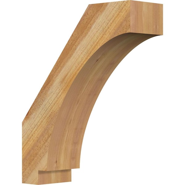 Ekena Millwork 6"W x 18"D x 22"H Imperial Rough Sawn Knee Brace, Western Red Cedar