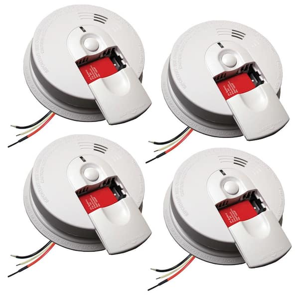 4-Pack Kidde FireX Hardwire Smoke Detector Home Fire Alarm Sensor Battery Backup 