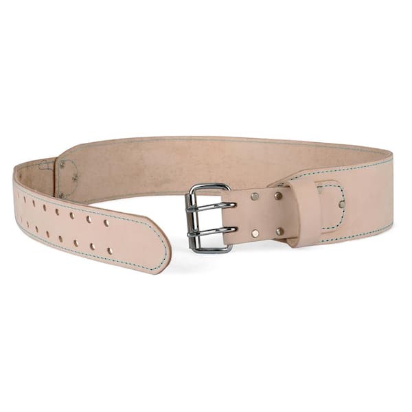 OX TOOLS Pro 3 in. Large White Leather Tool Belt