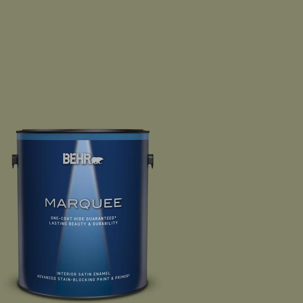 BEHR MARQUEE 1 gal. S3806 Ecological OneCoat Hide Satin Enamel Interior Paint & Primer 745301