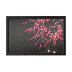 "Abstract Fireworks 2020 9" by Kurt Shaffer Photographs Framed with LED Light Abstract Wall Art 16 in. x 24 in.