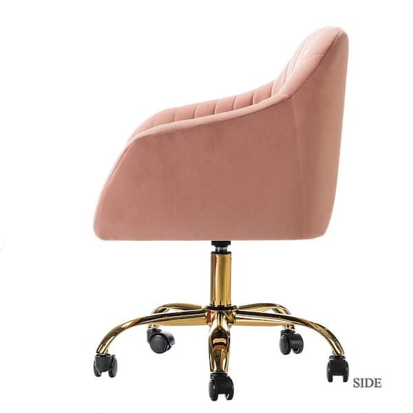 Jayden Creation Jacinda Pink Velvet Task Chair With Tufted Back Chdt0084 Jayden Creation Jacinda Pink Velvet, Lilac Velvet Office Chair
