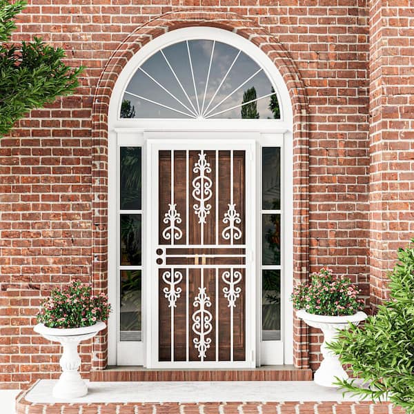 ARK DESIGN 36 in. x 80 in. Universal/Reversible Hinging White