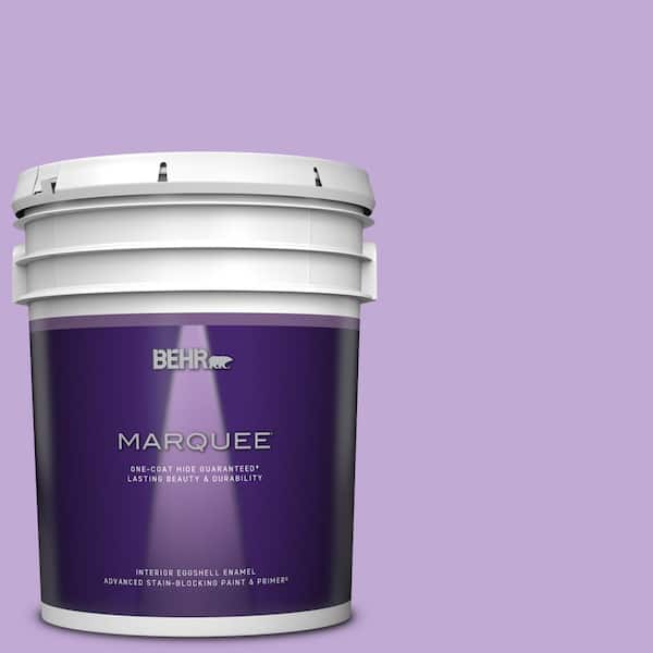BEHR MARQUEE 5 gal. #MQ4-59 Purple Gladiola One-Coat Hide Eggshell Enamel Interior Paint & Primer