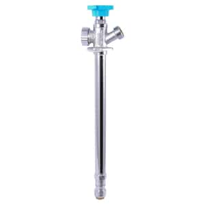 1/2 in. x 10 in. Push-to-Connect x MHT Brass Anti-Siphon Frost Free Sillcock Valve