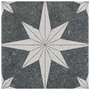 Compass Star Lava Stone 8 in. x 8 in. Porcelain Floor and Wall Tile (11.5 sq. ft./Case)