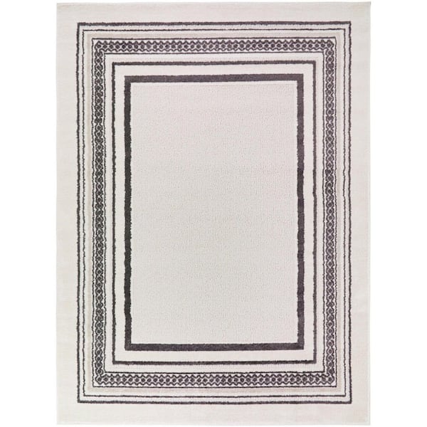 Porter Cream 8 ft. x 10 ft. Border Area Rug